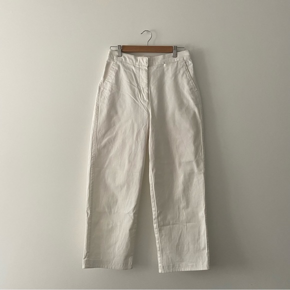 Babaton Denim - Babaton Off-White Wide Leg Jeans